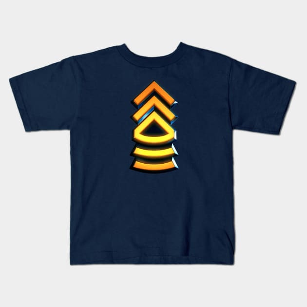 Master Sergeant - Military Insignia Kids T-Shirt by Arkal